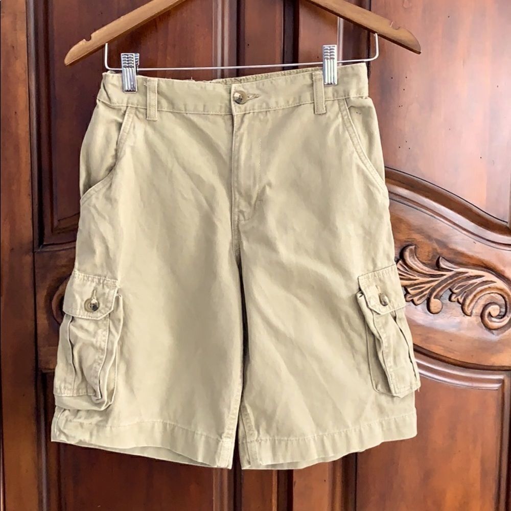 Faded Glory adjustable waist cargo shorts- size 14